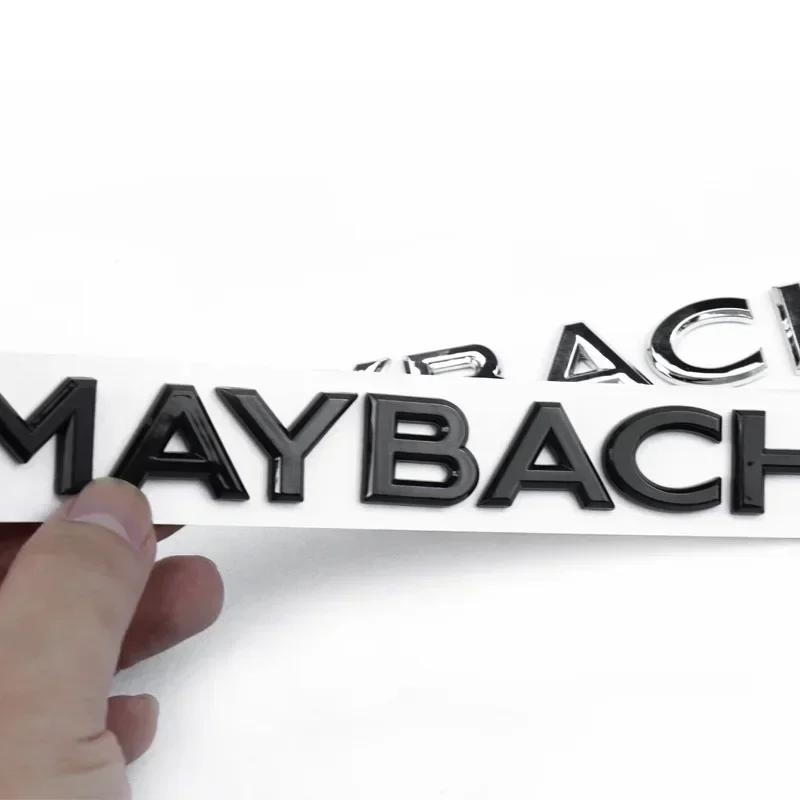 Car Sticker MAYBACH Letter Badge Car Stickers for Mercedes Benz MAYBACH V12 S400L S600 Rear Trunk Logo Modified Accessories Deco