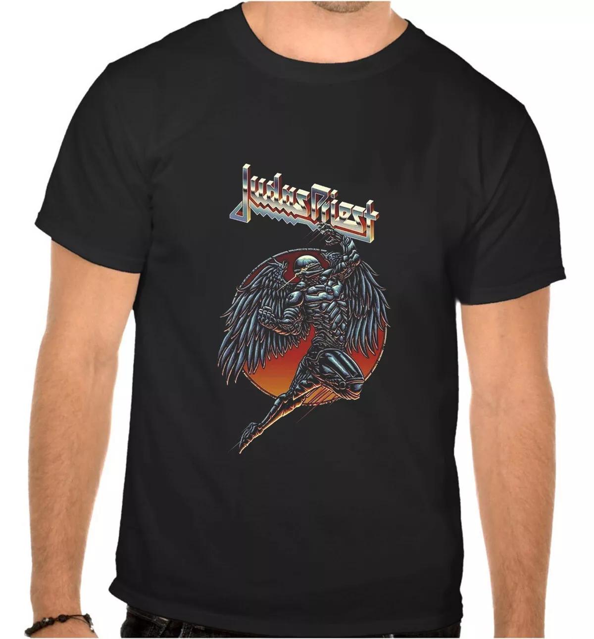 Judas Priest Rock Music Logo Black T-Shirt -1180- 4XL