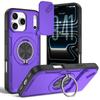 Applicable To iPhone17ProMax Warrior Magnetic Mobile Phone Case Apple 16Pro Window Push Holder 15 Protective Case