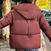 Plus Size L-6XL Women's Short Parkas Winter Coats Hooded Elegant Loose Thick Warm Lady Jackets Winter Long Sleeve Outerwears