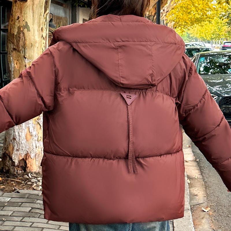 Plus Size L-6XL Women's Short Parkas Winter Coats Hooded Elegant Loose Thick Warm Lady Jackets Winter Long Sleeve Outerwears