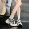 Paris Contrasting Color Splicing Platform Dad Shoes Women's 2025 New Mesh Breathable Height Increase and Thin Casual Sports Shoes