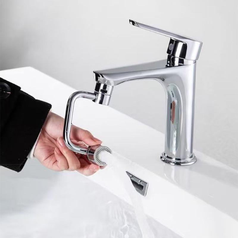1080° Faucet Extender For Bathroom Sink,Kitchen Faucet Aerator,Faucet Extender For Kids,2 Spray Modes,Aerator For Sink Faucet
