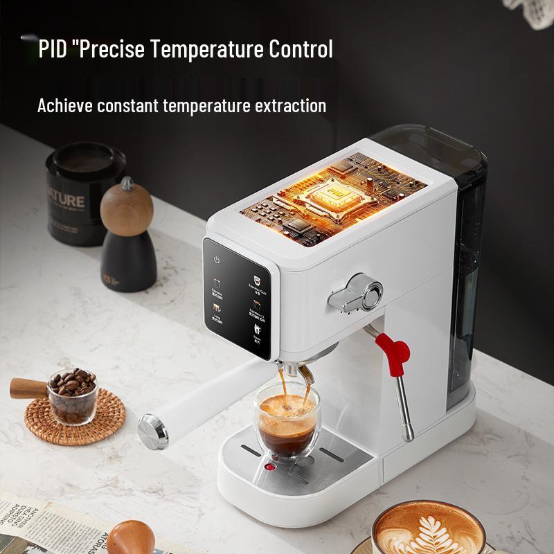 Compact Semi-Automatic Espresso Machine with Milk Frother for Hot & Cold Beverages