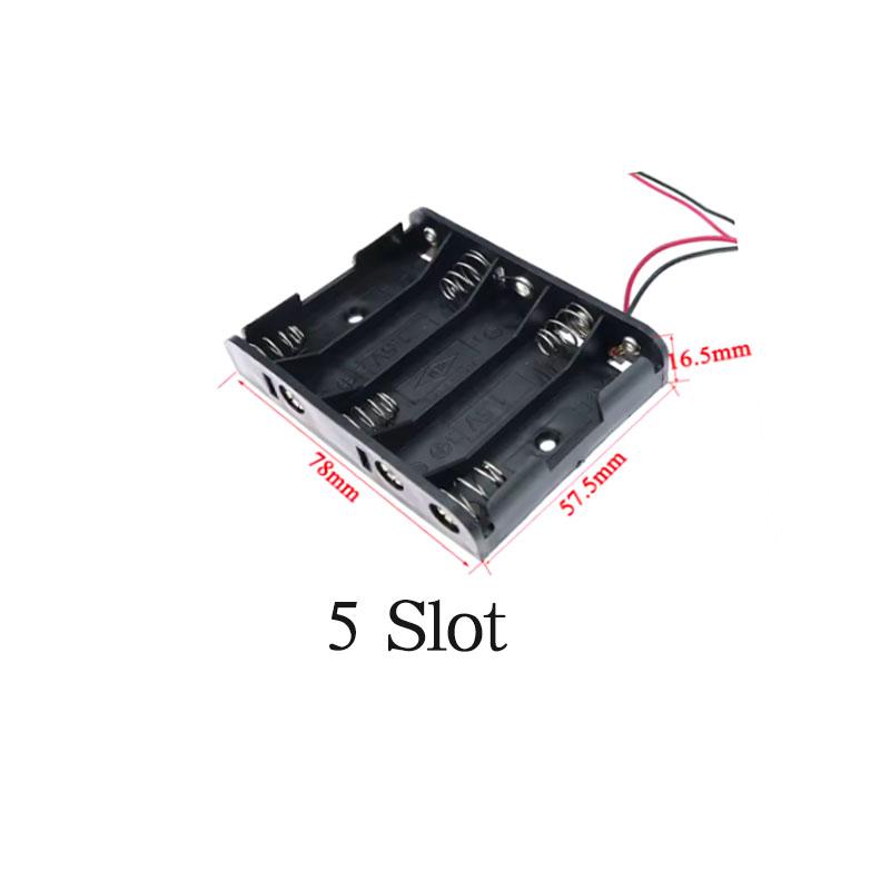 Number 5 Battery Box With Lid Switch Soldering Pin DIY Experiment Handmade Technology Model Toy Making Accessories