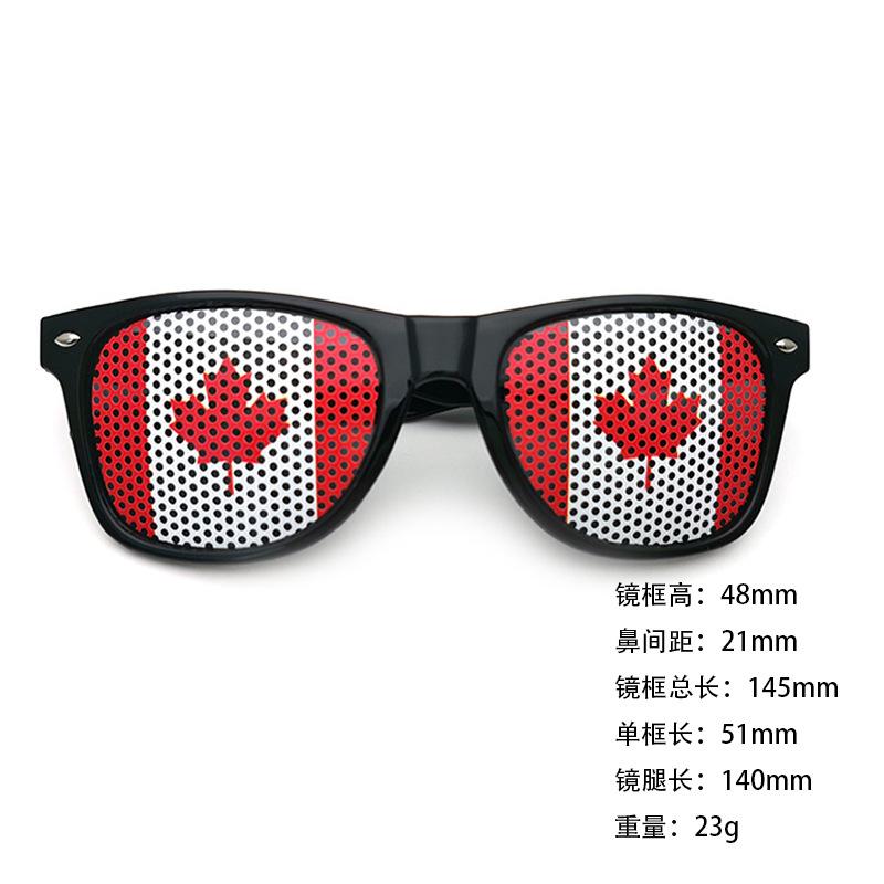 World Cup sunglasses football flag pinhole sticker 2140 printed logo independence day printed rice nail sunglasses