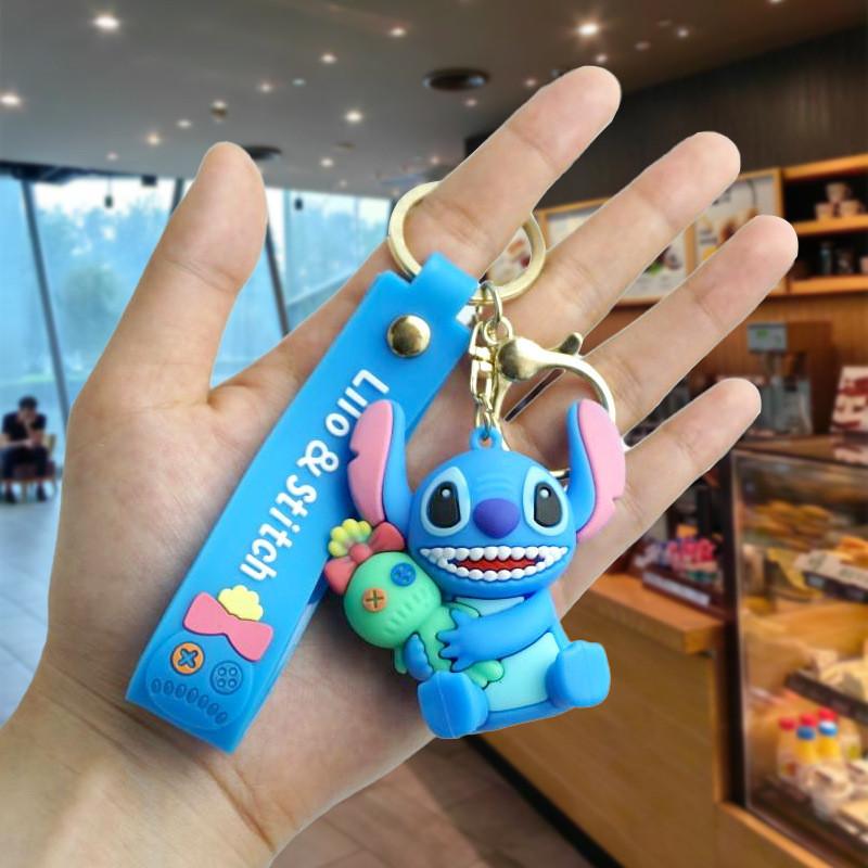 Entzückender Cartoon Stitch Rucksack Schlüsselanhänger Plüsch Einfach Niedlich Schlüsselanhänger Accessoire