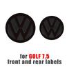 T23-Chrome Car Front Radiator Grille Replacement Emblem Rear Trunk Lid Badge Auto For Volkswagen Golf 7 7.5 Golf 8 Passat Polo 2021