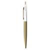 Anterique Ballpoint Snow Oil-Based Pen, 0.5mm, Brass, White, BP2-SW