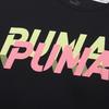Puma Modern Sports Color Block Letter Print Casual Loose Round Neck Short Sleeve T-Shirt Women T-Shirt Black 583857-01