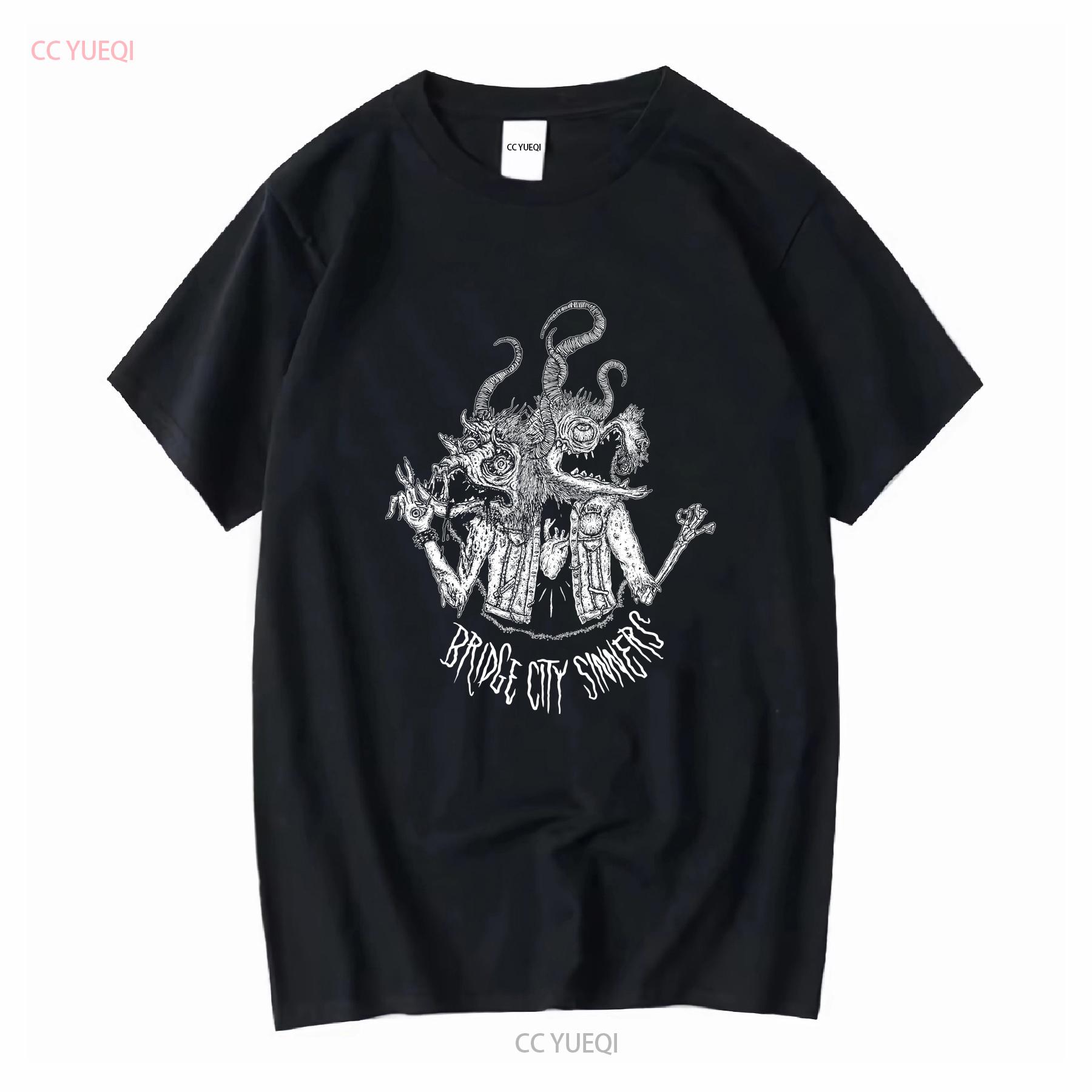 

BRIDGE CITY SINNERS Portland Folk Punk Concert Tour Black T Shirt Adult Mens Small long or short sleeves vintage Washed fashion S