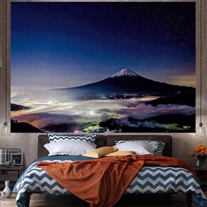 Fondo de tela para ventana, decorativo, estilo Ins, tapiz grande para colgar en la pared, tapiz Hippie geométrico, decoración de la habitación del hogar, decoración estética