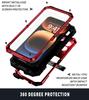 Panzer Handyhülle Für iPhone 17 16e 16 15 14 Plus 13 12 Pro Max Aluminium Metall Schraube Stoßstange Robust Outdoor Sport Hülle Ständer