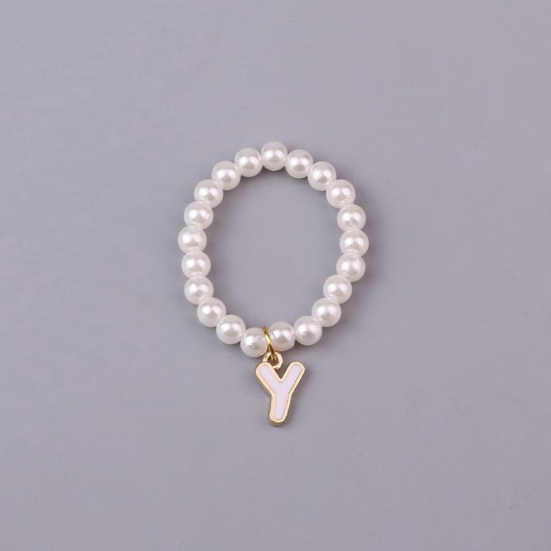 Doll Necklaces, Elegant Sweet 26 Letters Pearl Necklace Cute Doll Accessories For 10.5Cm 4.0 Mini Doll Chain Jewelry & Outfit