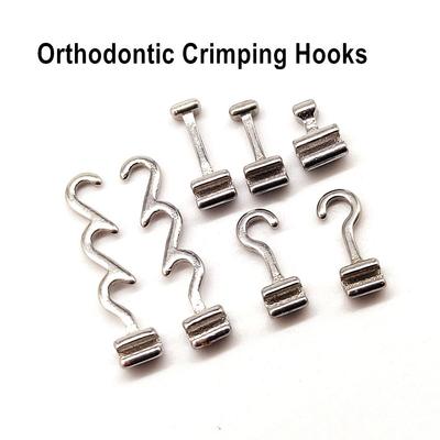 Dental Orthodontic Sliding Crimpable Hook Crimping Hooks Mesh Base Bondable Monoblock Right/Left Dentist Accessory Material