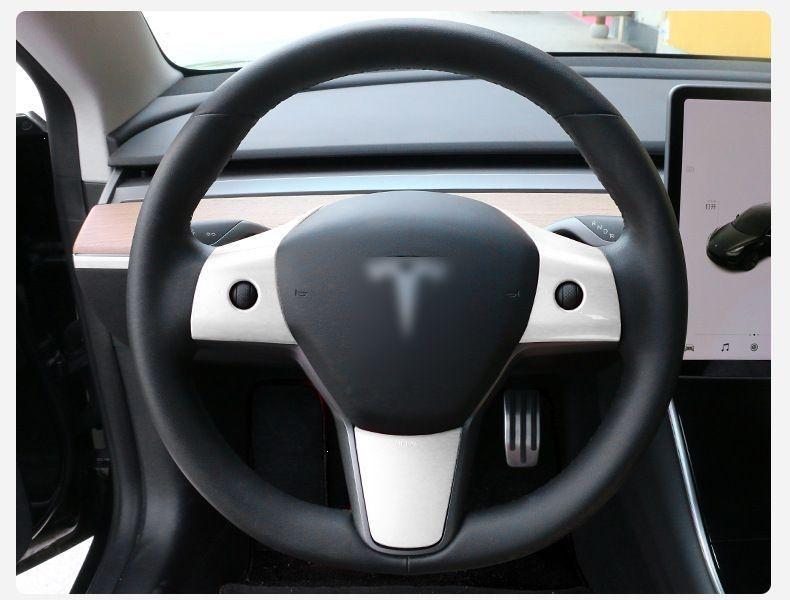 YZ Tesla Model Y/3 Steering Wheel Button Sticker Protective Film - Interior Accessories