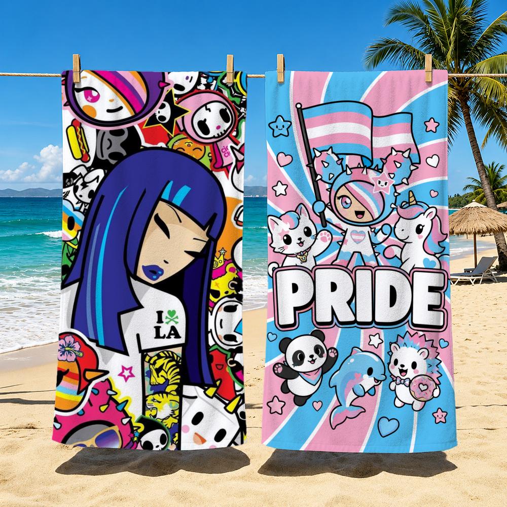 Brand T-Tokidokis Towel Towel Soft Pool Gift For Travel Gym Shower Cool Camping Quick Dry Sports Large Beach Towel