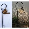 Solarbetriebene Gartenrasenleuchten Outdoor Dekorative Teekessel Kunstlampe Wasserdichte Garten-LED-Lampe für Terrasse Hof Weg Pflanze Weinrebe