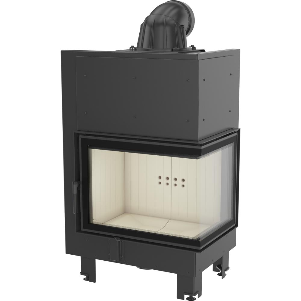 Steel fireplace KRATKI MBZ right 13 kW Ø 200