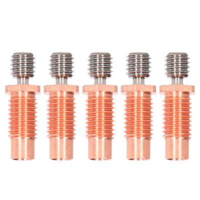 5 Pz Bi Metallo Gola Alta Durezza Resistenza all'Usura Stampante 3D Heatbreak Tubo Gola con M6 M7