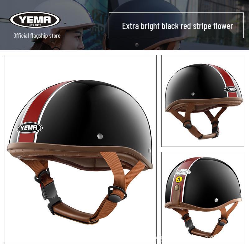 Wild Horse 3C Certified Unisex Summer Harbin Style Retro Half Helmet
