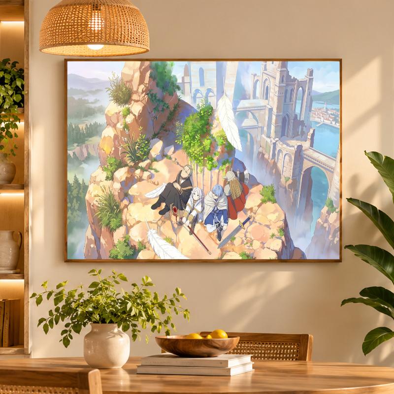 5D Diamond Painting Frieren Beyond Journey's End DIY Full Drill Diamond Art Kit Home Decoration