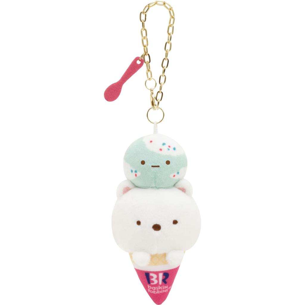 MF73801 Sumikko Gurashi X Baskin Robbins Plush Toy Polar Bear (Popping Shower)