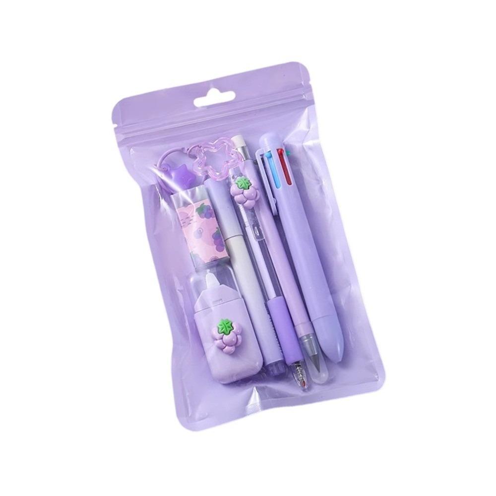 7 In 1 Stationery Set Complete Stationery Gel Pen Creative Pendant  Students