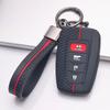 Silikonnyckelring med matchande nyckelring Kompatibel med Toyota Camry RAV4 Highlander Corolla Avalon C-HR, Passar Toyota Camry RAV4 Corolla Prius