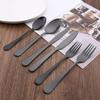 1/4Set Silver Food Portable Dinnerware Cutlery Stainless Steel Fkatware Fork Knife Spoon Dinner Set Silverware Tableware Set