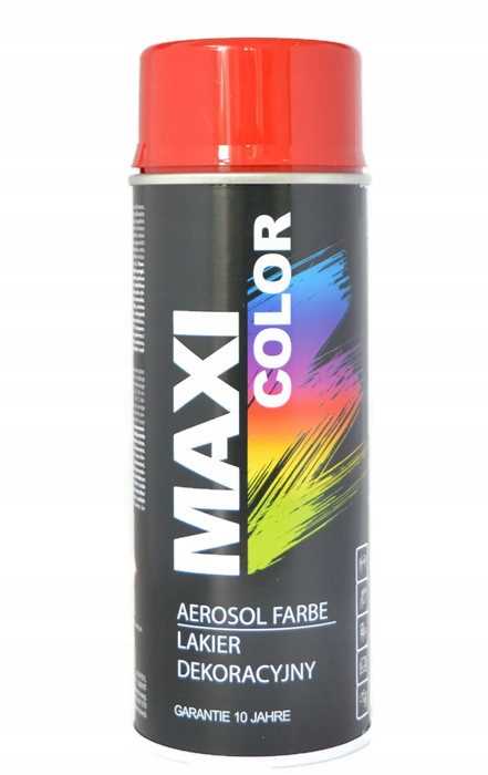 Acrylic Varnish Red Gloss Maxi Color Ral 3001 400Ml Spray Motip