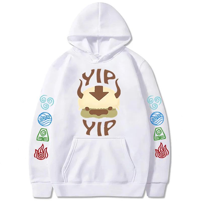 90s Casual Sweatshirts Avatar The Last Airbender Y2k Mens Hoodies Streetwear Hip Hop Harajuku Pullovers Fashion Mange Clothes