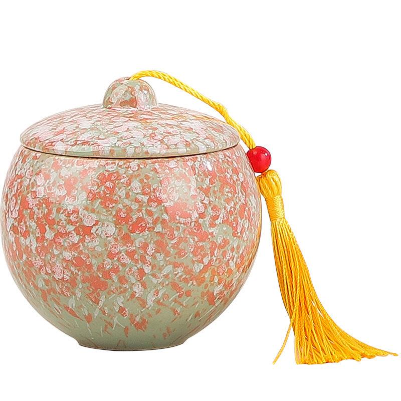 Program Gift Universal Ceramic Kiln-Change Tea Canister for Gifting