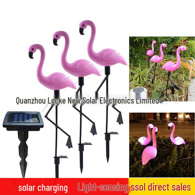 Solar Flamingo Lawn Light: Outdoor Garden & Villa Decoration