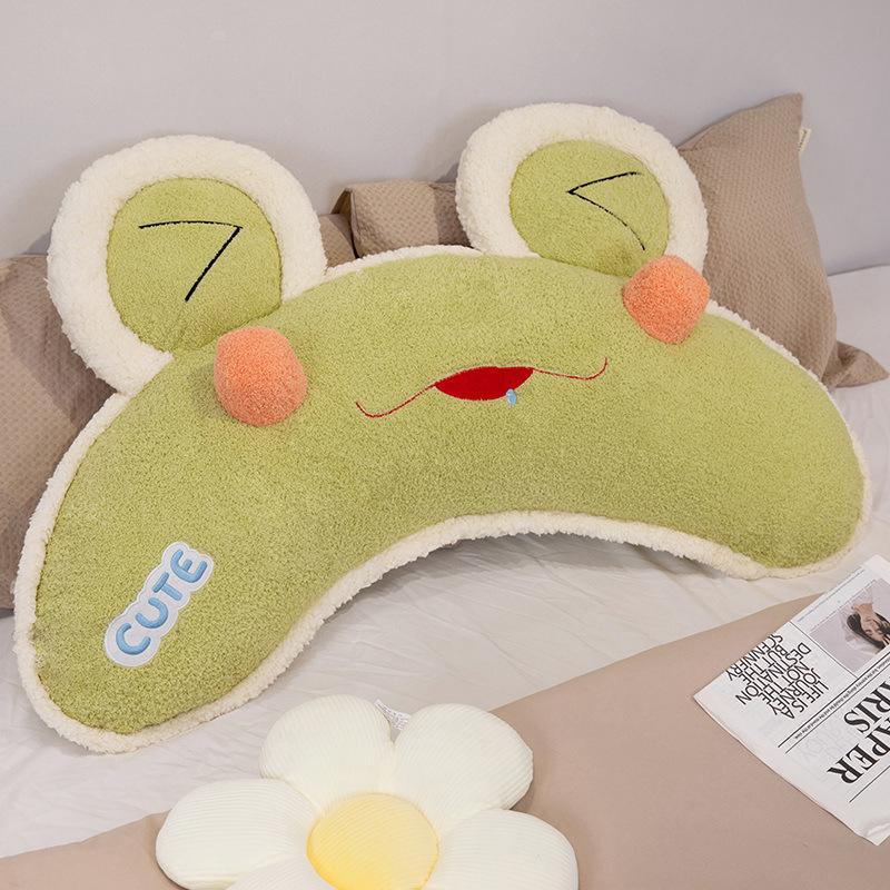 Girl Heart Animal Curved Bear Frog Throw Pillow Plush Toy Fox Doll Home Sofa Pillow Rag Doll