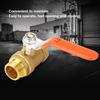 Ball Valve Dual-direction Water Valve DN15 1/2-Inch Male and Female Thread Brass Pipe Valve with Lever Handle