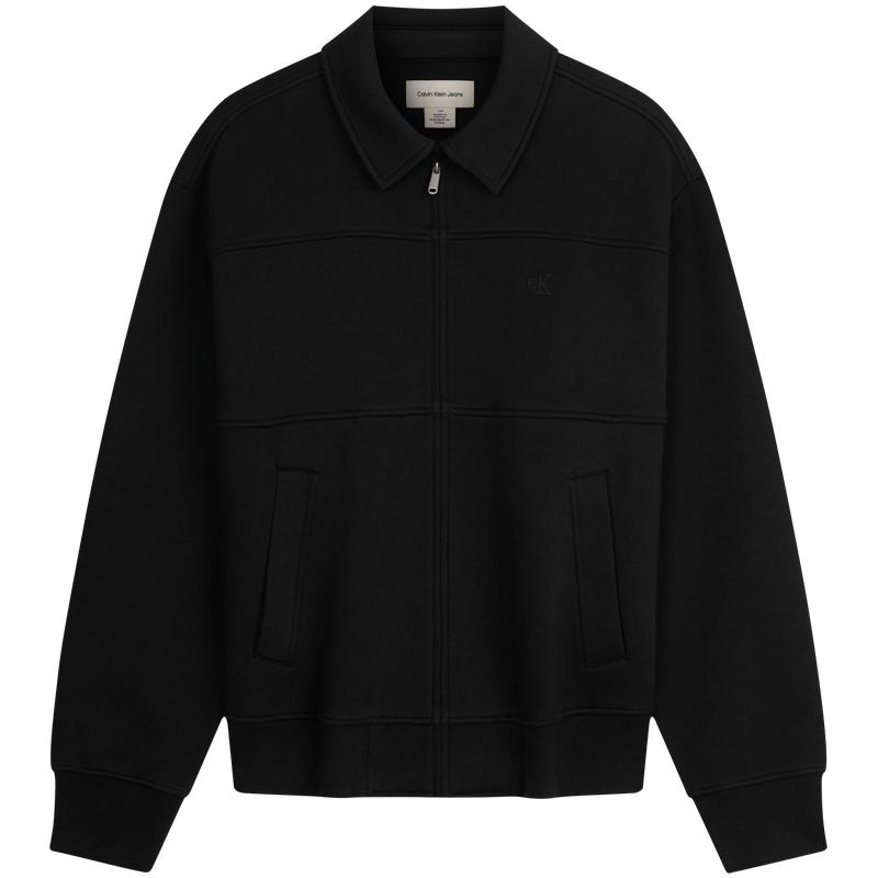 

Calvin Klein Business Casual Commuter Style Embroidered Zip Collar Cardigan Sweatshirt Men outerwear 4RE002G L