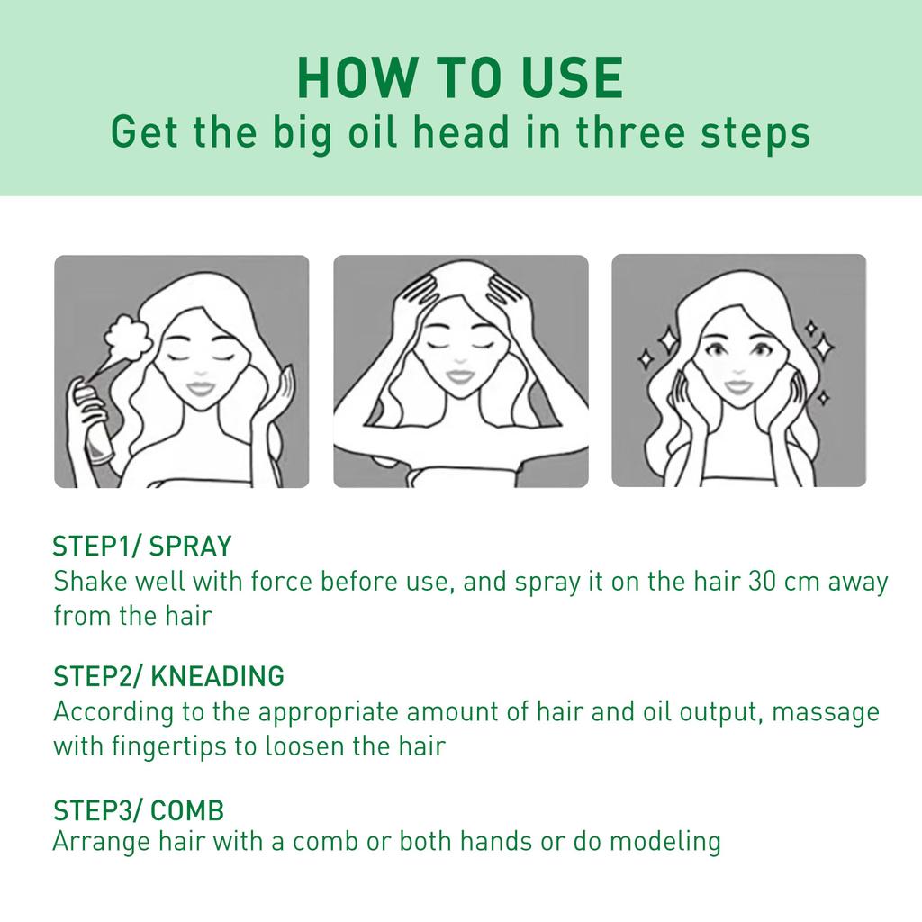 Jaysuing 150 ml Oil Control Bez umývania vlasov Fluffy Spray Bezoplachový suchý šampón Remove Attached Sweat Static Oil-control Hair Powder Hairspray