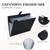 2PCS Expanding File Folder 7 Pocket Letter Size Accordion File Organizer with Labels Portable Document Paper Bill Receipt Organizer for School Office