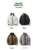 Men's Trendy American Retro Wave Pattern Duck Down Jacket - Lightweight, Warm Workwear Outerwear