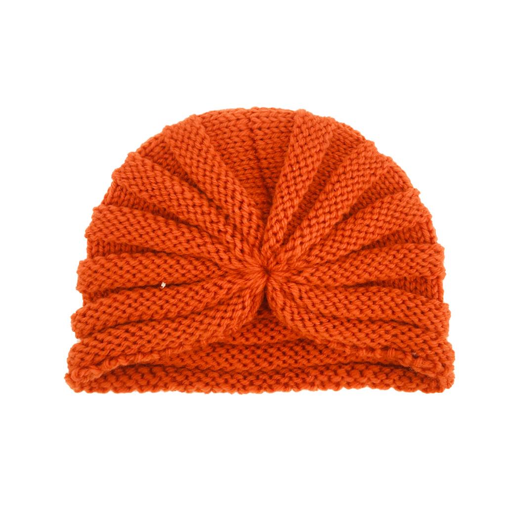 2022 New Autumn/Winter Warm Knitted Baby & Children's Wool Turban Hat