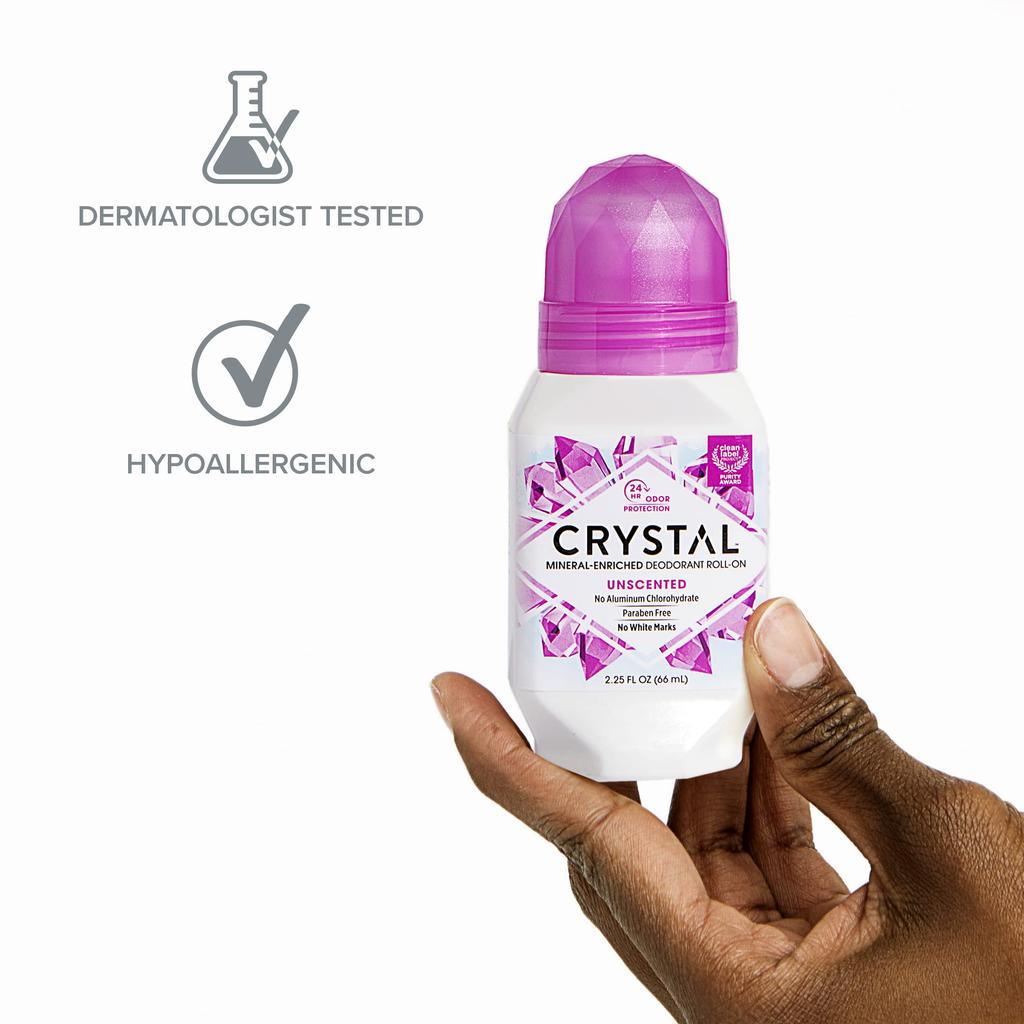 CRYSTAL Body 66ml Deodorant, Roll-on Type,