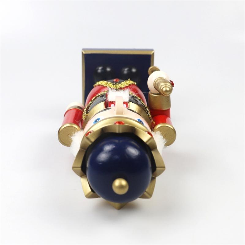 1PC 23cm Wood Christmas Nutcrackers Ornament Decorations Gift Walnuts King Soldiers Puppet Doll Decorations