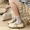 Red retro premium French flat bottom shallow mouth single shoes women's summer 2025 new with skirt versatile Mary Jane shoes