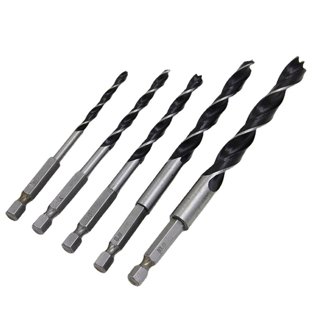 Three-pointed Drill Bits /10mm /5mm /6mm /8mm 4mm 5 Piece Set