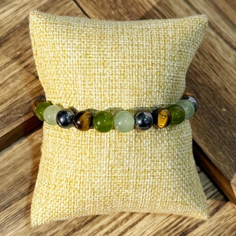 1PC Ladies Bohemian Bracelet - Natural Green, August Birthstone Jewelry, Daily & Special Occasion Bracelets