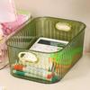 Cosmetic Storage Box Desktop Organizer Storage Container Lightweight Multipurpose Built In Handles for Bedroom Accessories