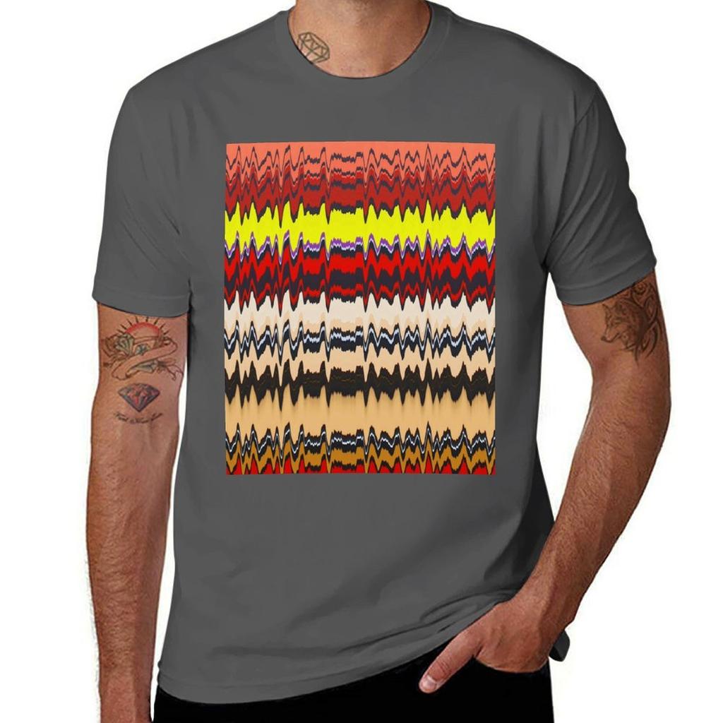 Color Abstrack Pattern Seamless 12 Tshirt Gym Wear Breathable Short Sleeve Tee