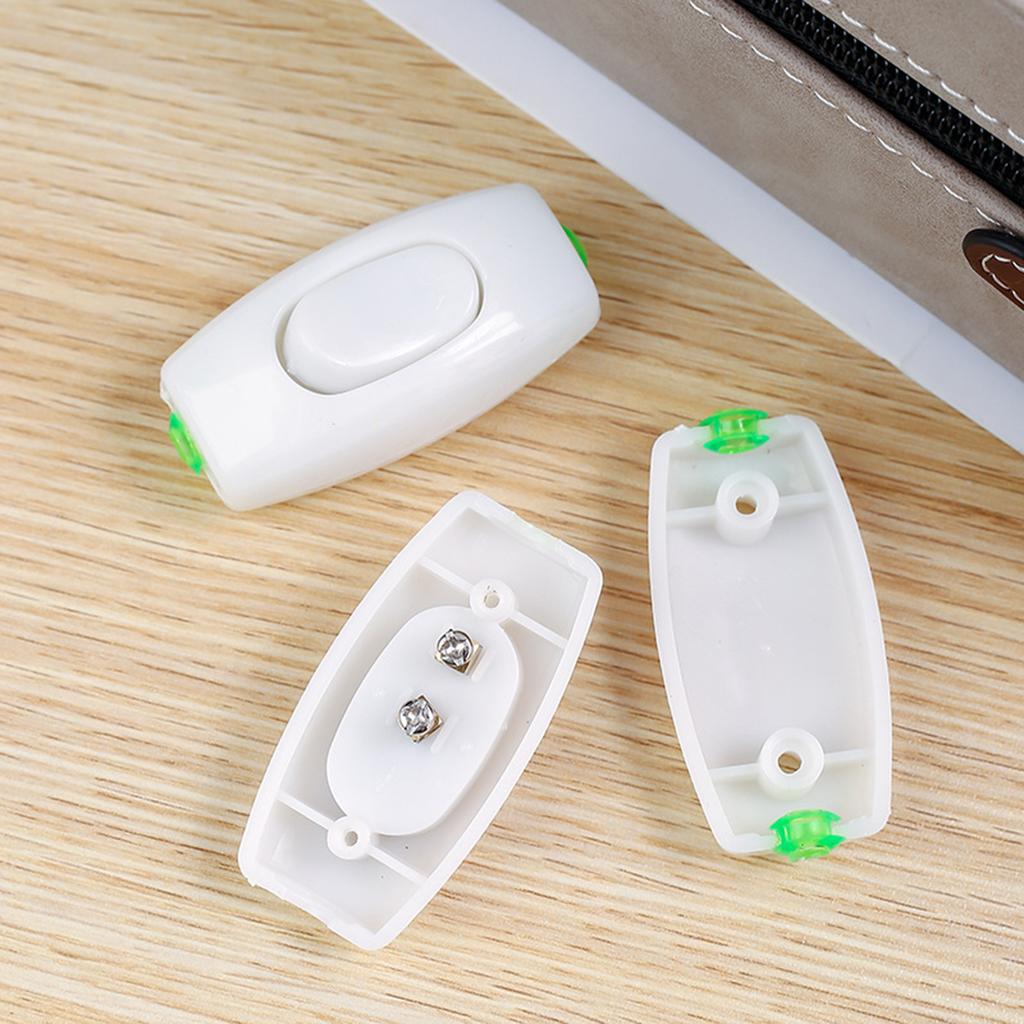 Tlačítkový spínač stolní lampy Noční spínač Tlačítkový spínač kabelového spotřebiče Inline kabelový spínač