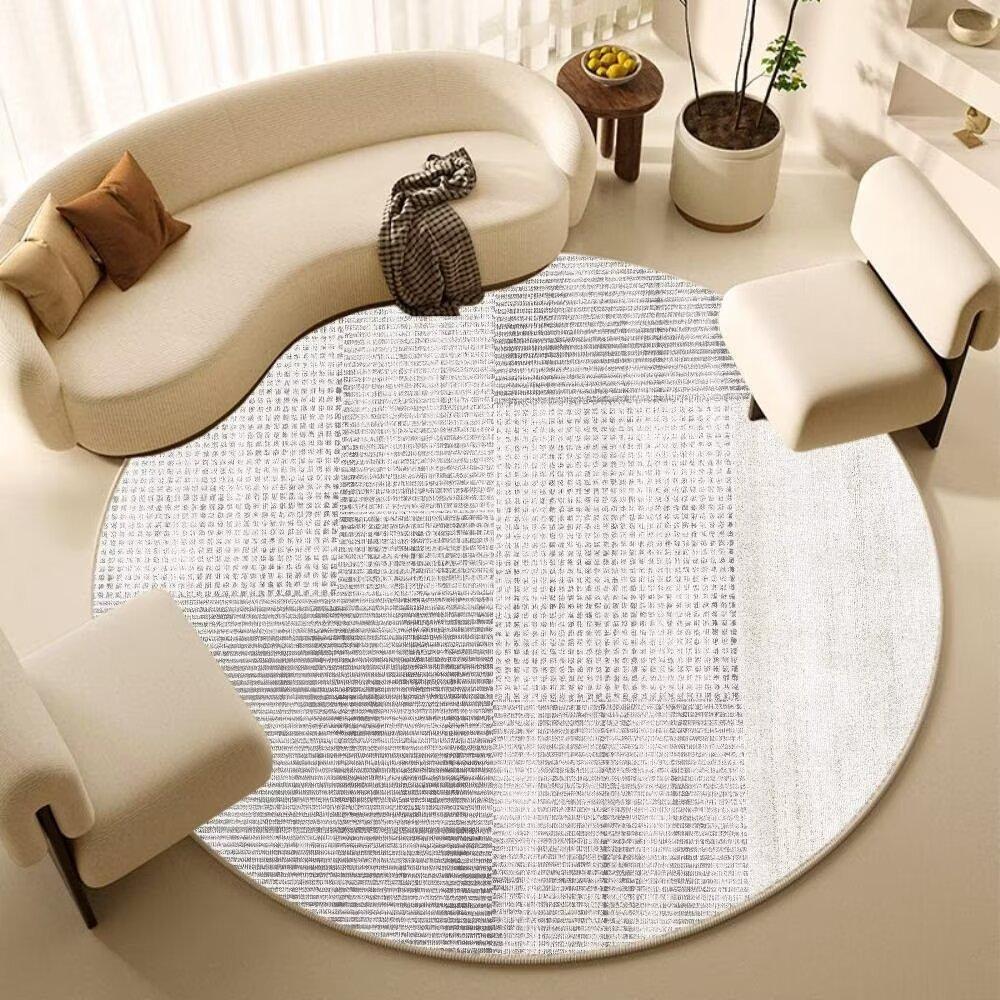 Round Carpet Bedroom Computer Chair Floor Mat Living Room Sofa Floor Mat Home Study Rocking Chair Foot Mat